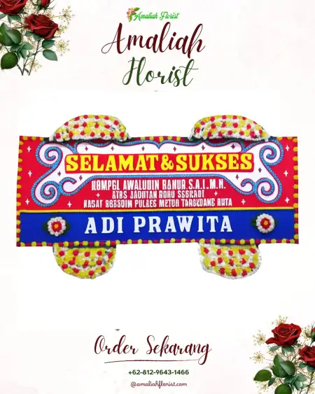 Papan Bunga Ucapan Selamat Karangjati