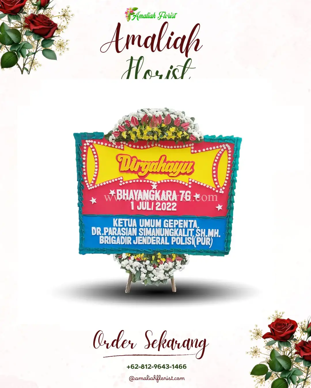 Papan Bunga HUT Ulang Tahun Karangjati